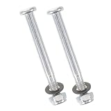 DOITOOL Set Da 2 Viti per Bracciolo Sdraio M6 in Metallo, Bulloni e Dadi