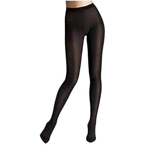 Wolford Women's Merino Tights, 60 DEN, Black, Medium (Size: M) Cover