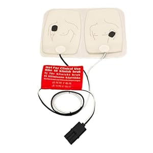 Adult AED Trainer Replacement Pads with Gel Adhesive Backing (1-Pack) | Training Purposes Only | Demonstration