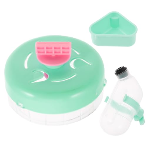 BESPORTBLE Small Pet Accessory Set Wheel Bowl Water Dispenser for Hamsters Easy Assembly Quick Compact Home