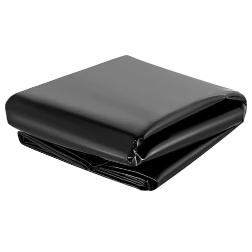 Bâche de bassin noire 6x12m étanche et flexible pour jardin