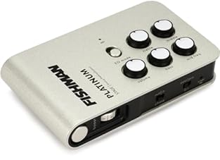 17-volt, high-headroom, discrete Class-A preamp 4-band tone control with sweep-mid and low frequency filter EQ mode tailors EQ for bass or most other instruments Volume boost switch with level control Balanced D.I. with pre/post EQ setting and auto G...