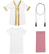 ODIZLI Infant Toddlers Baby Boys Muslim Newborn Eid Outfits Kaftan Abaya and Head Scarf Shemagh K...