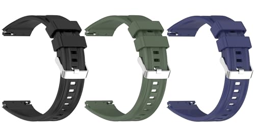 [SHEAWA] for HUAWEI WATCH GT6 Pro 46mm �o���h �x���g 3�_�Z�b�g �����o���h �V���R�� �ւ��x���g �X�g���b�v �_�� �����S�n �A�N�Z�T���[ (�u���b�N+�A�[�~�[�O���[���{�~�b�h�i�C�g�u���[)