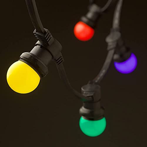 V-TOO LED 40 Pack Coloured Light Bulb B22 Bayonet 3W LED Light Bulbs Mood Ambiance Lighting for Home Decoration Party Patio Christmas Effect Lights Multi Colour Red Yellow Blue Green Orange - Image 4