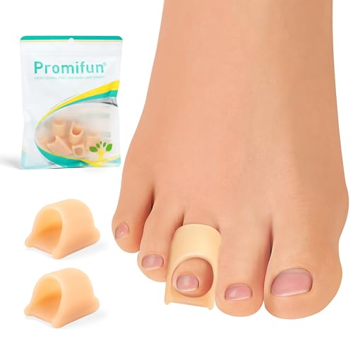 Correttore Per Dita Dei Piedi A Martello Per Donne - Raddrizzatori Per Dita Dei Piedi In Morbido Gel - Riallineamento Di Dita Dei Piedi Piegate,Arricciate,Bunion（6 Count,Medium, Beige）