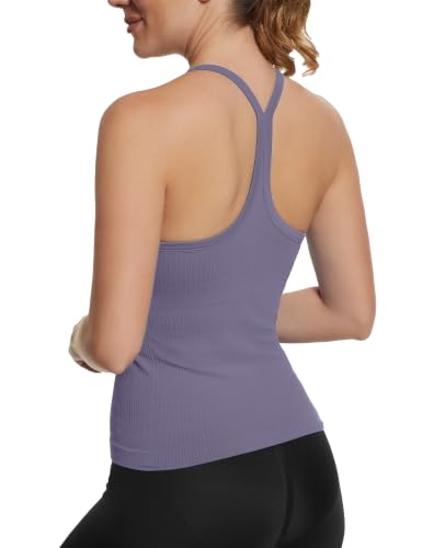 Image of MathCat Seamless Workout Tank Tops with Built in Bra
