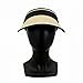 Bluestone Straw Visor 2.0 for Women, UPF 50+ Sun Protection, Adjustable Lightweight Beach Visor with Cooling Headband, Packable Travel Hat for Outdoor Activities (Tan)