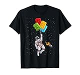 Space Astronaut Master Builder Funny Building Blocks Bricks T-Shirt