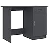 Irfora Computer Bureau Werkstation Bureaus met Opslag Grijs 100x50x76 cm Spaanplaat