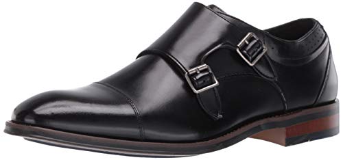 STACY ADAMS Men's Bayne Cap-Toe Double Monk Strap Loafer