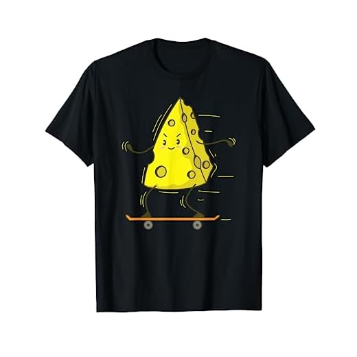 Pedazo de queso ama el skateboarding Camiseta