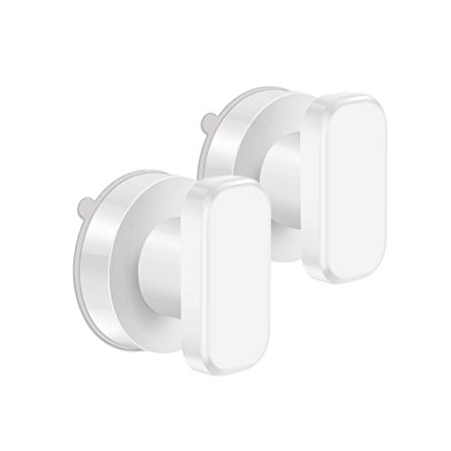 Hangrow Home Asa Ventosa 1/2 Piezas, Manija Puerta Ventosa, Manija de la Puerta, Ventosa Ventana, Ganchos De Succión, Carga Máxima 7.5Kg, para Ventanas de Vidrio Paredes Cajones Baño Cocina Habitación Cover