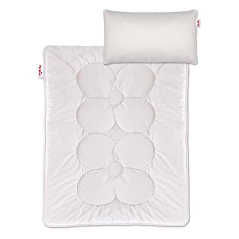 PARADIES Prima Bio Bettenset, Kinderbett 100x135 cm + Kinderkissen 40x60 cm, Öko-Tex Zertifiziert Standard 100 Klasse 1, medizinisch getestet, Atmungsaktives Kinderdecken-Set Cover
