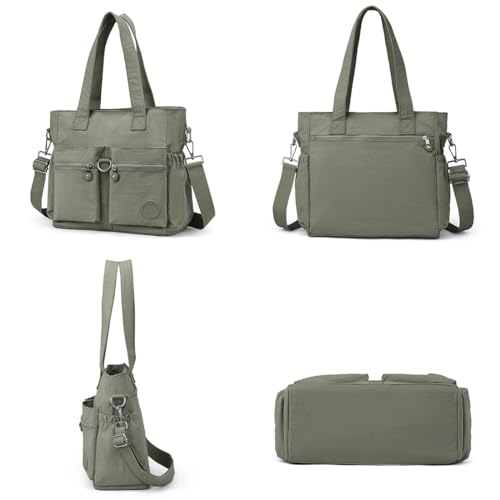 Image of Tote Bag for Women Nylon Purse and Handbags Tote Purse Crossbody Bag Messenger Bag