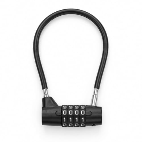 4 Digit Combination Padlock Long Shackle Cable Lock
