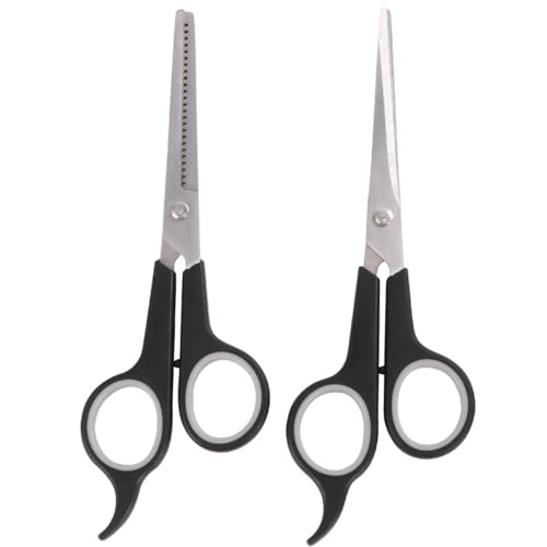 Reviews de Tijeras estetica - los más vendidos. 42 PRETYZOOM Tijeras para Mascotas 2 Piezas Negro Gris Tijeras de Peluquería para Perros y Gatos y Rectas para Cortar Pelo Herramientas para Cuidado y Estética Canina en Casa