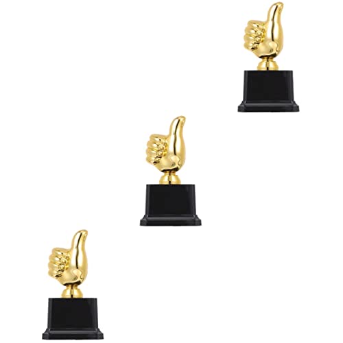 NOLITOY 3 Peças Troféu Competição Polegar Troféus De Prêmio Troféu Presentes De Mesa Balão Dor Trofé