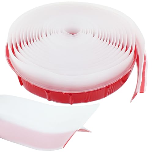 vibedor T-Shaped Silicone Seal Strip 20 Ft Clear 1.97 Inch