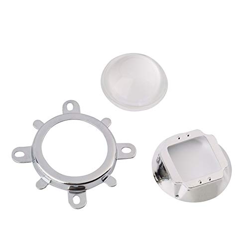 frYukiko 60-80 Degree 1 Set of 30W 50W 100W LED 44mm Lens + Reflector Collimator + Fixed Bracket 3mm Thickness Bottom Cover