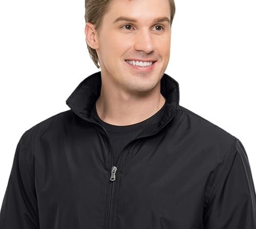 AFC Men’s Lightweight Windbreaker With Hood Water Resistant Lg to 6x Big & Tall4