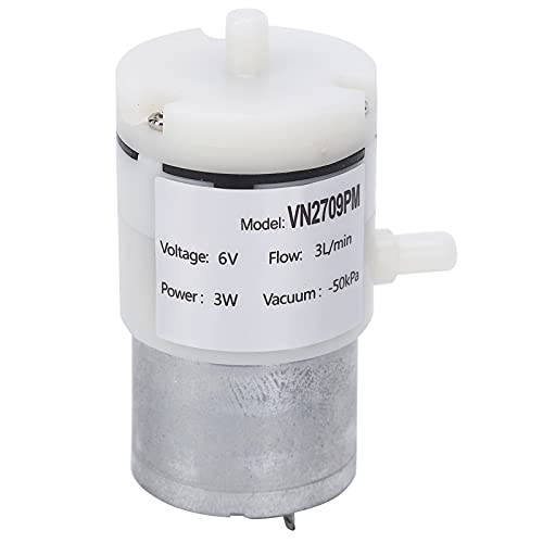 3Pcs DC 6V Diaphragm Pump Micro Noiseless Vacuum Pumping Machine with Mini Air Pump Ideal for Tunnel Ventilation and More