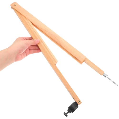 Compás de dibujo técnico de madera beige de la marca SOLUSTRE para mediciones 4