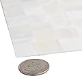 Avant Decor | Peel and Stick Backsplash Tiles | Stick On Wall Tiles for Kitchen and Bathroom | Easy DIY Installation | Mother of Pearl Mosaic | 5” x 5” | Sample Tile