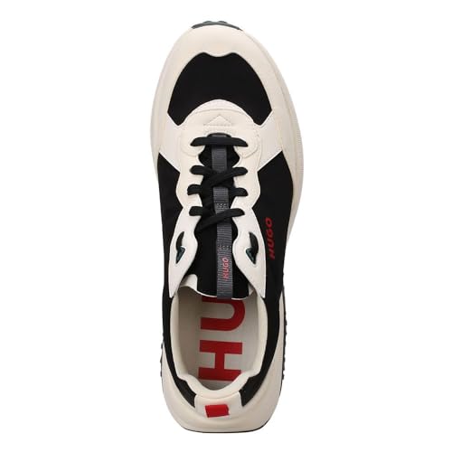 Image of HUGO Mens Running Style Mix Material Sneakers