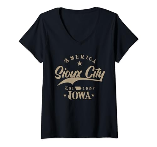 Sioux City, IA | Iowa Camiseta Cuello V