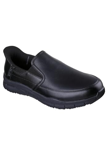 Skechers Nampa Broxtin Medical Service   Zapatos para Hombre, Piel sintética Negra, 44 EU