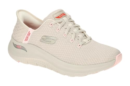 Image of Skechers Arch Fit 2.0- G Women's Engineered Knit Upper Vgn Wear Trainers (Beige, US 10)