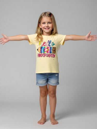 Image of First Day of Kindergarten Shirt First Day of School Gifts for Kids Kindergarten Shirts for Girls T-Shirt Top