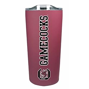 Campus Colors NCAA Stainless Steel Tumbler perfect for Gameday – 18 oz – Double Walled – Keeps Drinks Perfectly Insulated (South Carolina Gamecocks – Red)