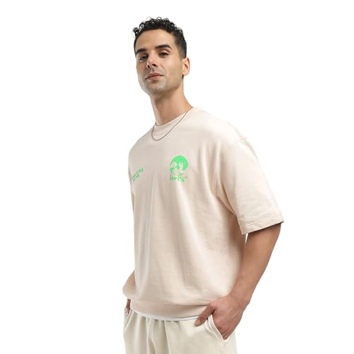 Image of Men's Solid Loose Fit T-shirt