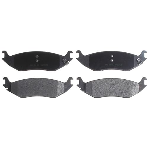 ACDelco Silver 14D898M Semi-Metallic Rear Disc Brake Pad Set with Wear Sensor