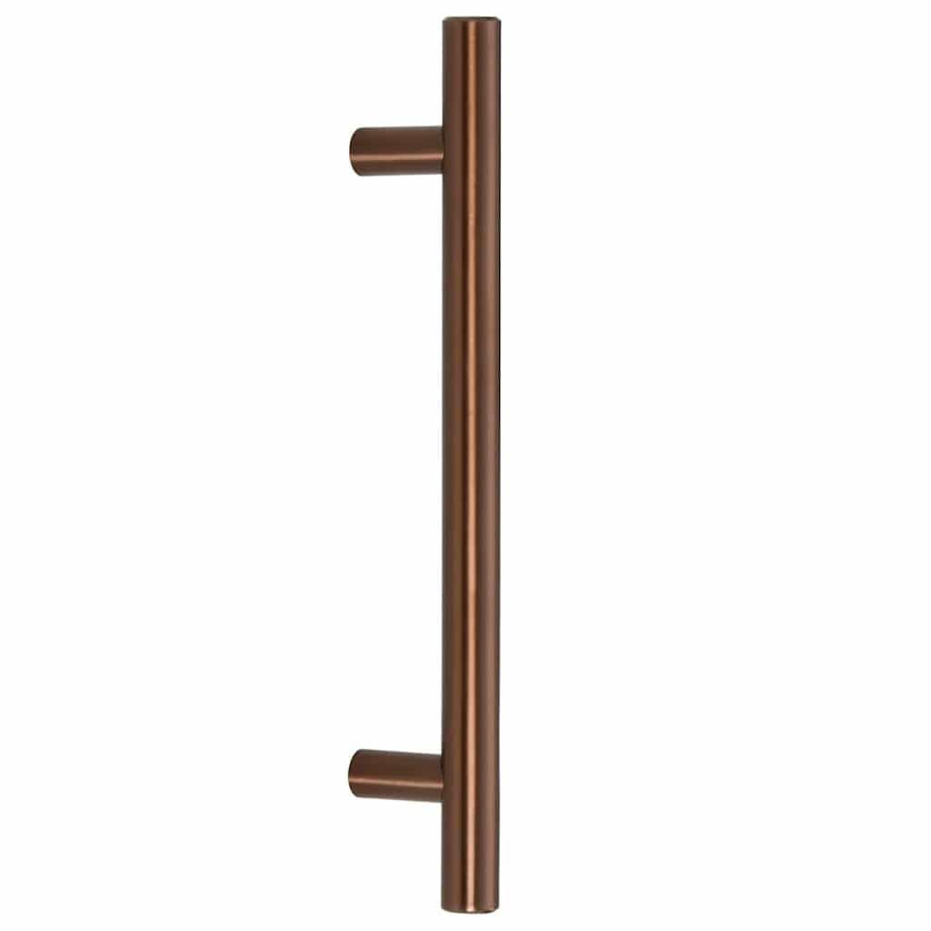 Lot de 10 poignées de meuble en acier inoxydable - Espacement des trous : 128 mm - Pour armoire, tiroir, commode, porte, style vintage rétro industriel