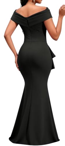 Image of VisiChenup Elegant Formal Dresses for Women Sexy Cocktail Wedding Guest Evening Party Long Maxi Dress