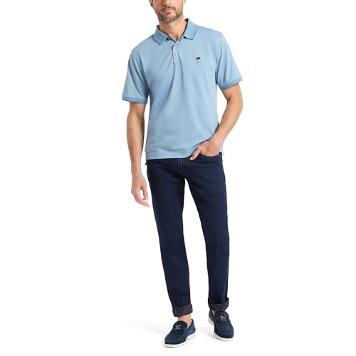 Polo de algodón Robert Graham para hombre Lucifer, ajuste cómodo, manga corta, tejido premium para vestir y uso casual miniatura 2
