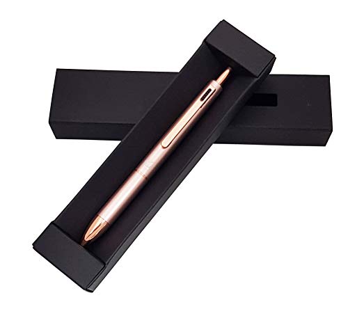 KenTaur Multi-Color Pen In One (Rose Gold) 5 In 1 Multifunction Pen with Black, Blue, Red, Green Ballpoint Pen and 0.7mm Mechanical Pencil - Uses D1 Refills