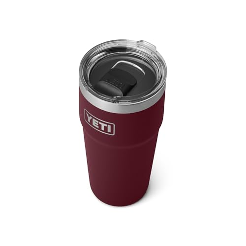 Image of YETI Rambler 20 oz Stackable Tumbler, Stainless Steel, Vacuum Insulated with MagSlider Lid