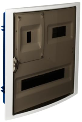 Boîte de distribution encastrée 20+4 éléments coffret électrique SOLERA Arelos Blue porte fumée