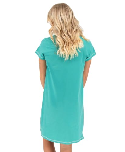 Image of Lazy One Women's Novelty Nightshirt - Funny Cotton Nightgown, Cute V-neck Sleep Shirts, Women's Sleepwear