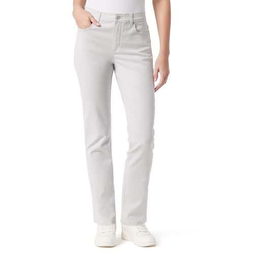 Gloria Vanderbilt Women's Amanda Classic High Rise Tapered Jean Standard, Warm Grey