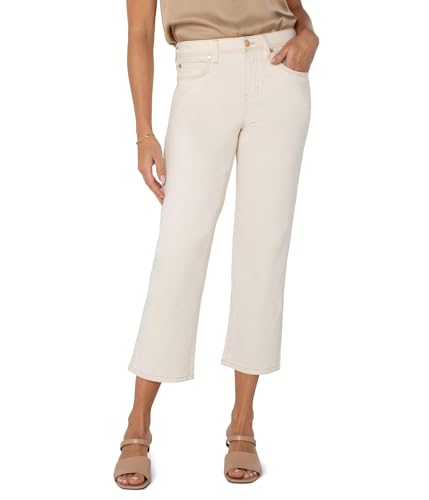 Womens Kennedy Crop Straight W/Triple Needle Jean