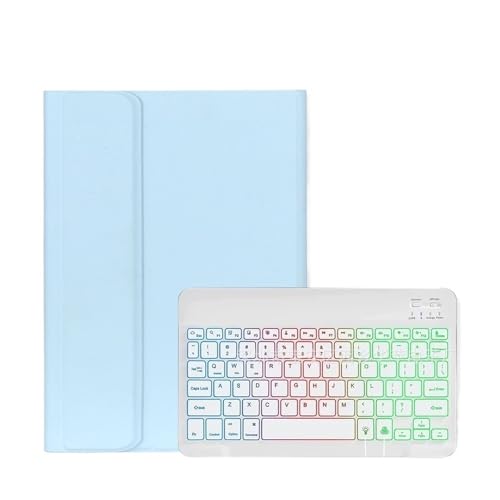 Clavier rétroéclairé Samsung Tab S11 Ultra coque bleu ciel amovible
