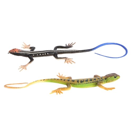 Figuras De Lagarto Realistas: Juguete De Simulación Colorido, Modelo Animal Educativo, Actividad De Aprendizaje Interactiva, Juego Práctico | Juego De Estatuillas De Lagarto, Uso Ideal Para El Hogar Y
