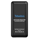 Tobedora Portable Internet Devices Mobile Hotspot Portable WiFi Hotspot No Contract and SIM Card Required Multi Device Linking National Coverage Applicable in More Than 130 Countries