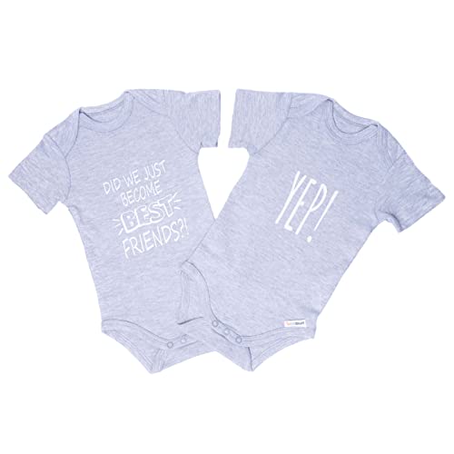 Image of Twinstuff 100% Cotton Unisex Baby Bodysuit Onesies & Best Friends Rompers