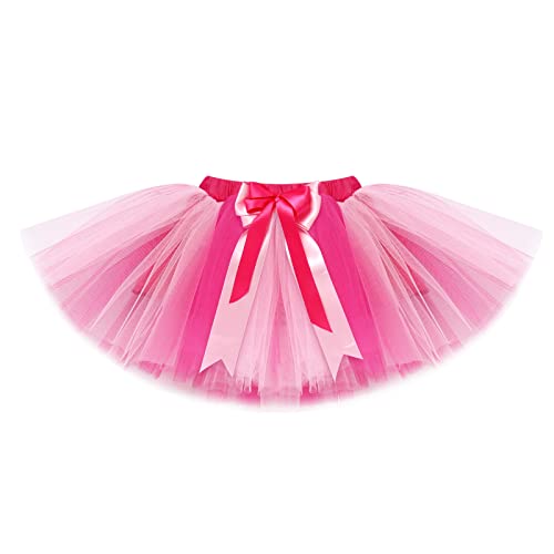 Baby Girl My 1St Birthday Outfit Cotton Short Sleeve Romper Bodysuit Princess Tutu Tulle Skirt Crown Headband 3Pcs Set One Year Old Party Cake Smash Photo Props Hot Pink - My 1St Birthday 1 Year #TOP3